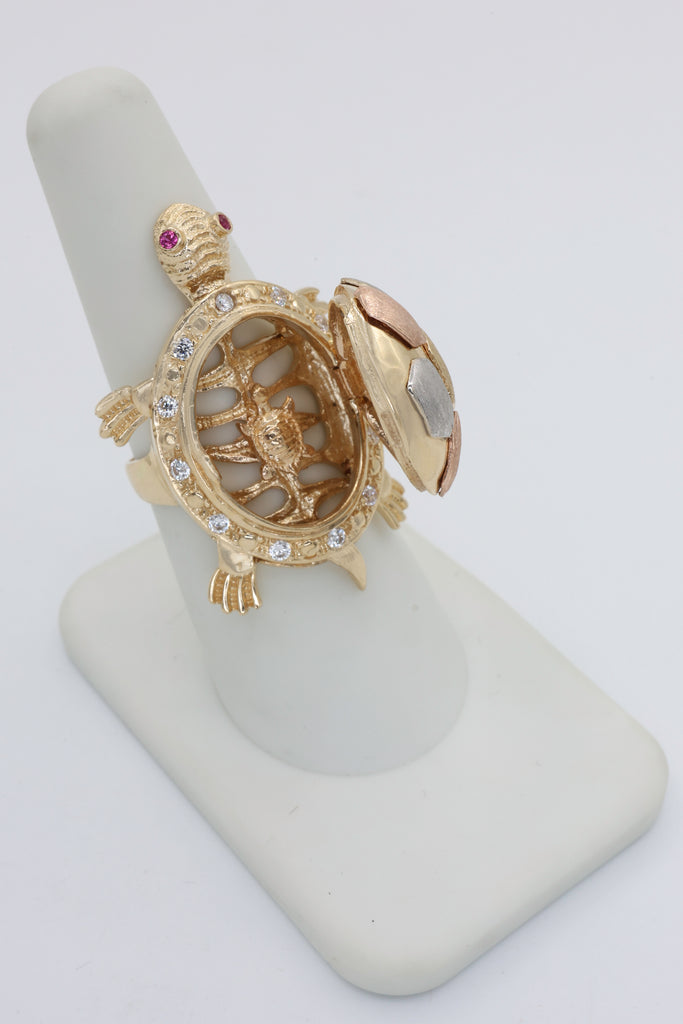 *NEW* 14K Women's Tortoise Locket ZC Ring 🐢- JTJ™ - Javierthejeweler