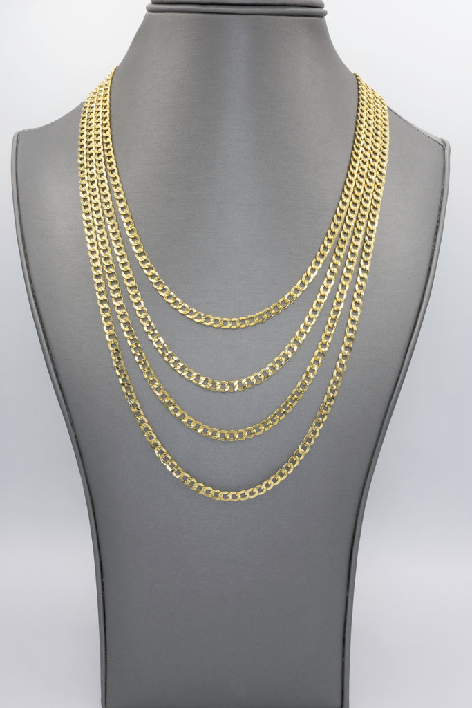 *NEW* 14k Hollow Cuban Curb Chain (4.2MM / 22" Inches) JTJ™ - Javierthejeweler