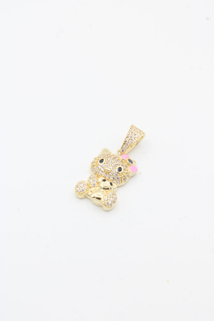 *NEW* 14k HK CZ Pendant (Pink Bow) -JTJ™ - - Javierthejeweler