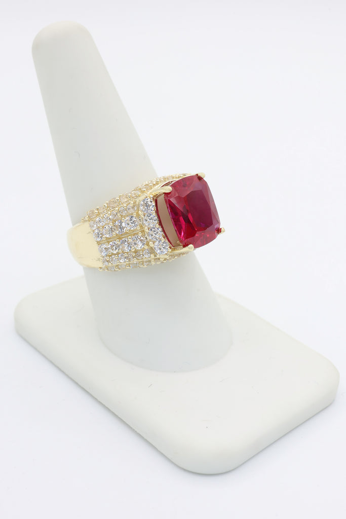 *NEW* 14k 🔴 Red Stone Ring CZ JTJ™ - Javierthejeweler