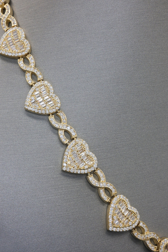 *NEW* 14K Infinity Heart Choker & Bracelet SET (12 mm) 🤩 JTJ™ - Javierthejeweler