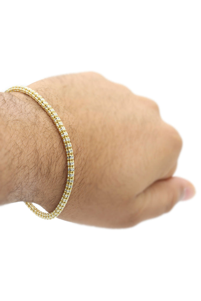 *NEW* 14K Moon Iced Bracelet (3.5 MM) JTJ™ - - Javierthejeweler
