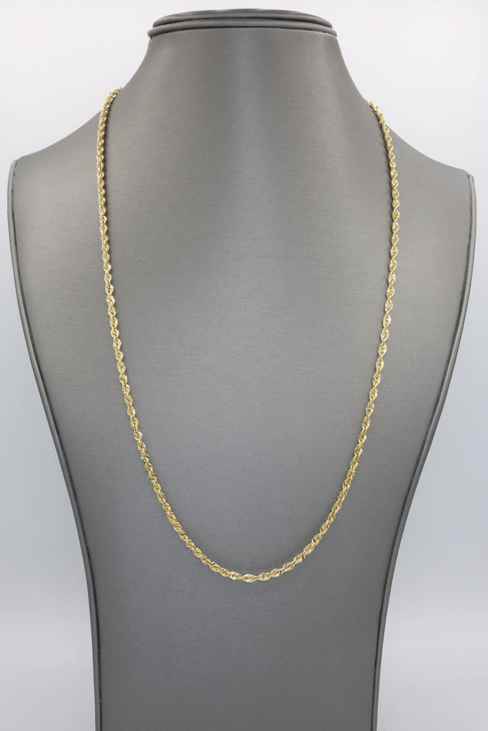 *NEW* 14K Gold Hollow Rope Chain (2.5MM / 24” inches) JTJ™ - Javierthejeweler