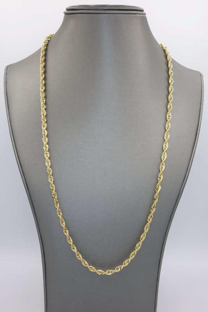 *NEW* 14K Gold Hollow Rope Chain (4.3MM / 26” inches) JTJ™ - Javierthejeweler