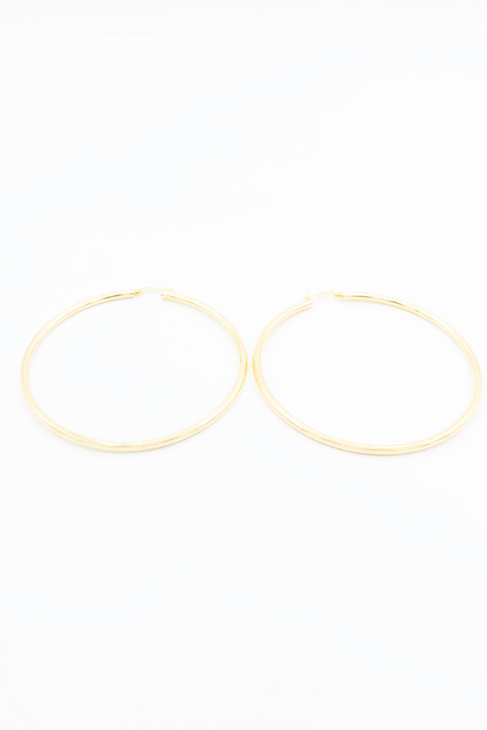 *NEW* 14K Gold Hoops (3” Inches) JTJ™ - Javierthejeweler