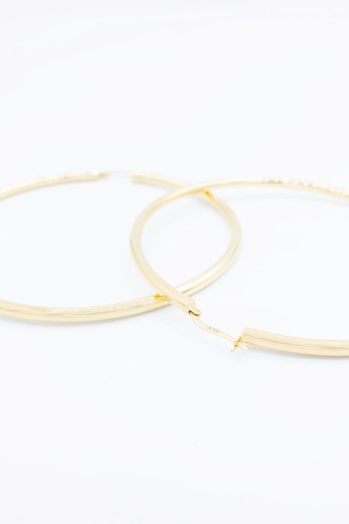 *NEW* 14K Gold Hoops (3” Inches) JTJ™ - Javierthejeweler