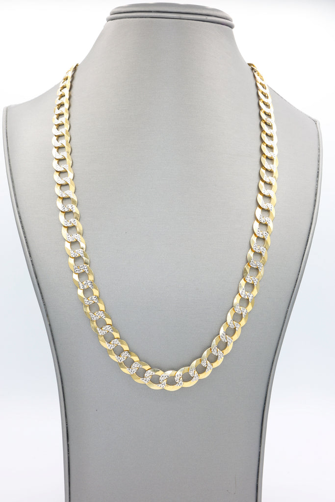 *NEW* 14k Solid Cuban Chain Tow Tone (11mm - 24" Inches) JTJ™ - - Javierthejeweler