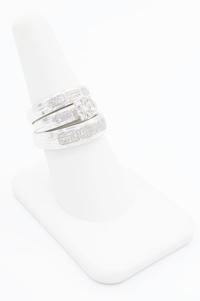 *NEW* 14k Wedding Rings White Gold Diamonds 💍💎 JTJ™ - Javierthejeweler