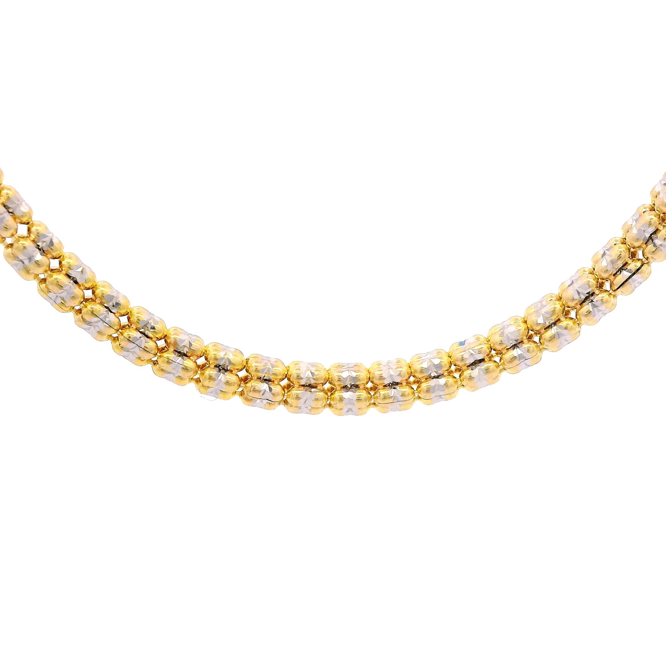 14K Moon Iced Chain (3.3MM - 22