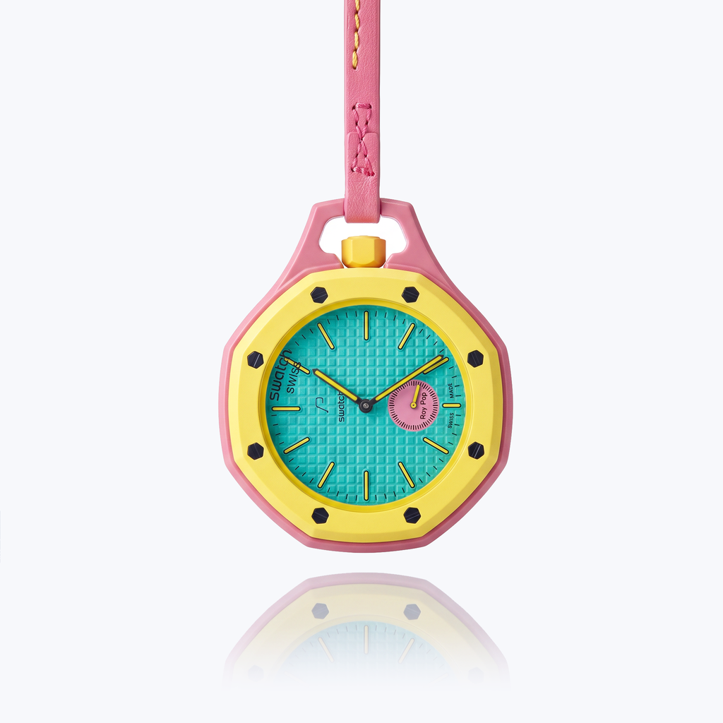 AP x Swatch Royal Pop Otg Roz 1A + Yellow & Pink Bioceramic Strap