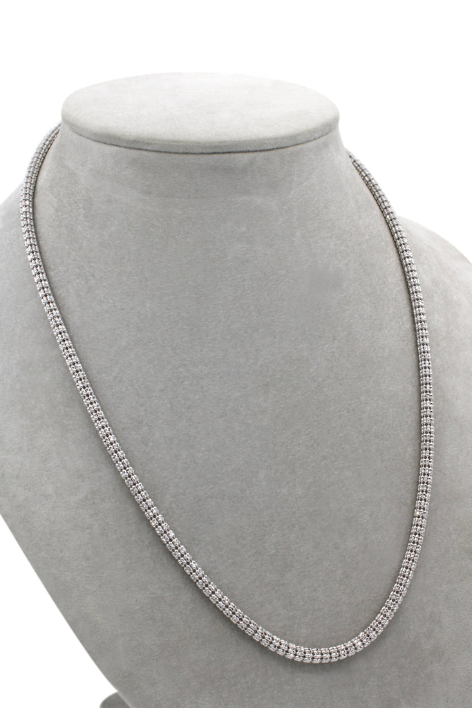 *NEW* 14k White Gold Moon Iced Chain ( 20 inches)JTJ™ - - Javierthejeweler