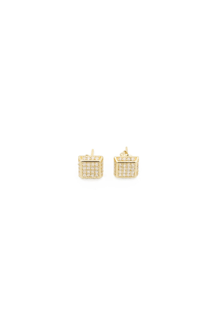 *NEW* 14k Square CZ Men's Earrings - JTJ™ - Javierthejeweler
