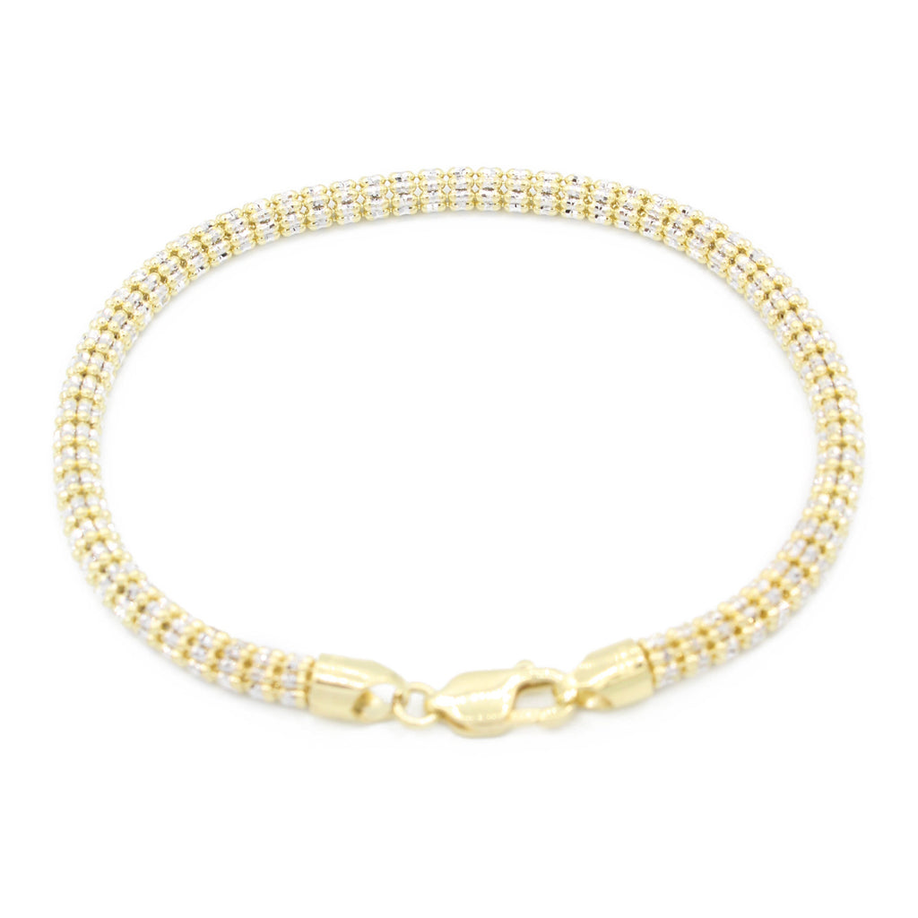 14K Moon Iced Bracelet (4.5MM) JTJ™ - Javierthejeweler