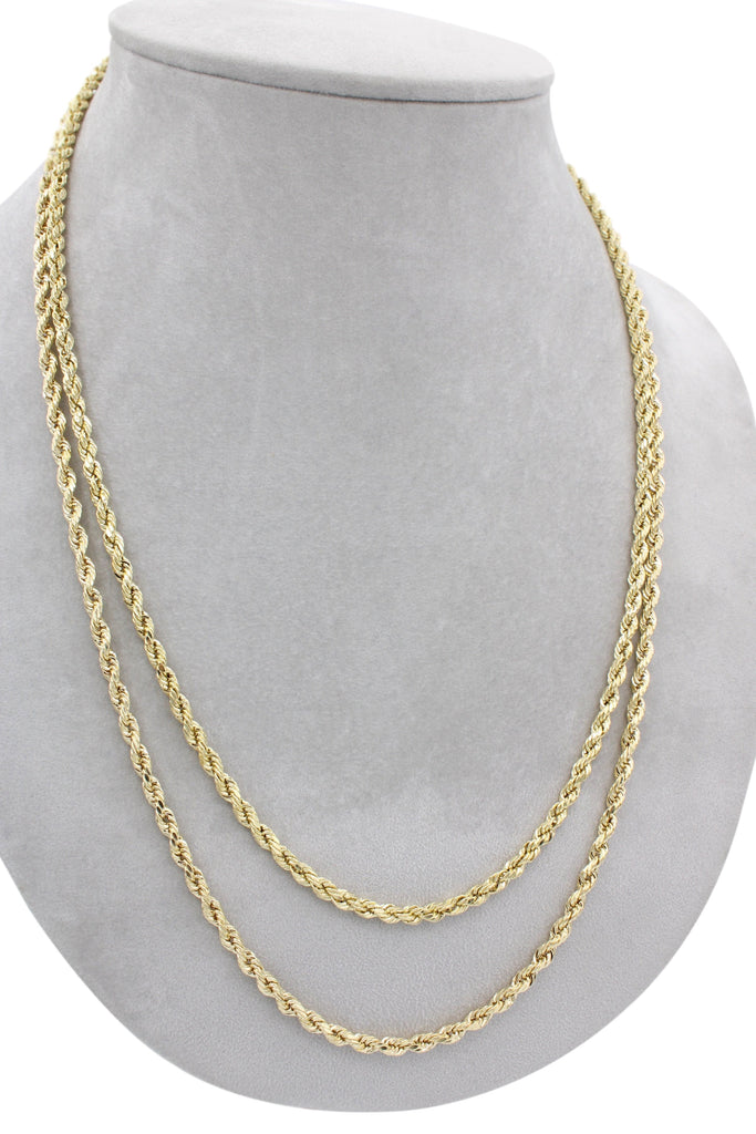 *NEW* 14k Hollow Rope Chain (3.7MM / 24” Inches) JTJ™ - Javierthejeweler