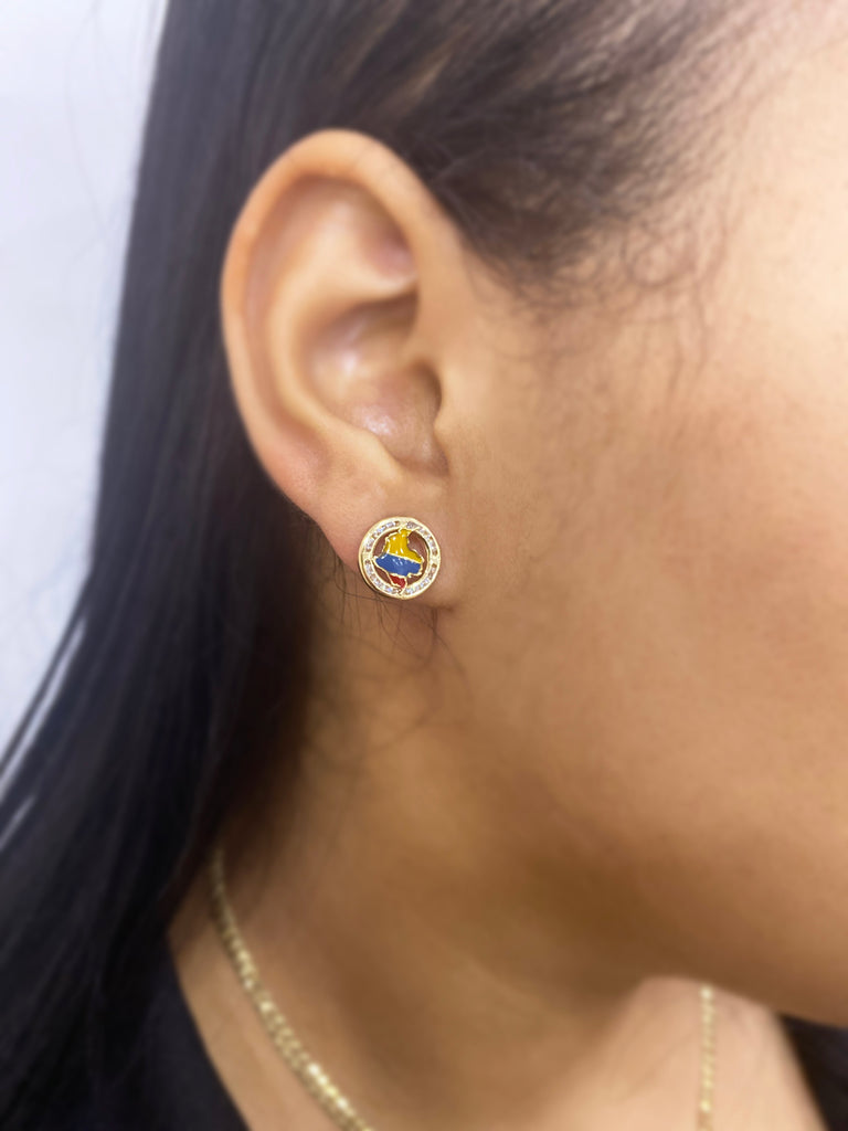 *NEW* 14k Gold Country Map (Colombia) Earrings - JTJ™ - Javierthejeweler