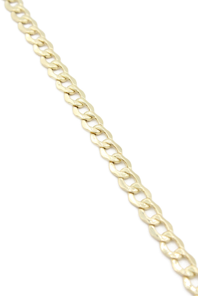 *NEW* 14K Hollow Cuban Ankle Bracelet (4.5 MM) JTJ™- - Javierthejeweler