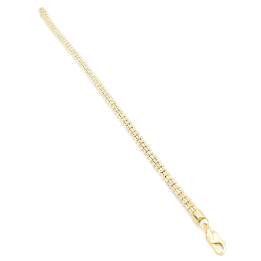 14K Moon Iced Bracelet (4.5MM) JTJ™ - Javierthejeweler