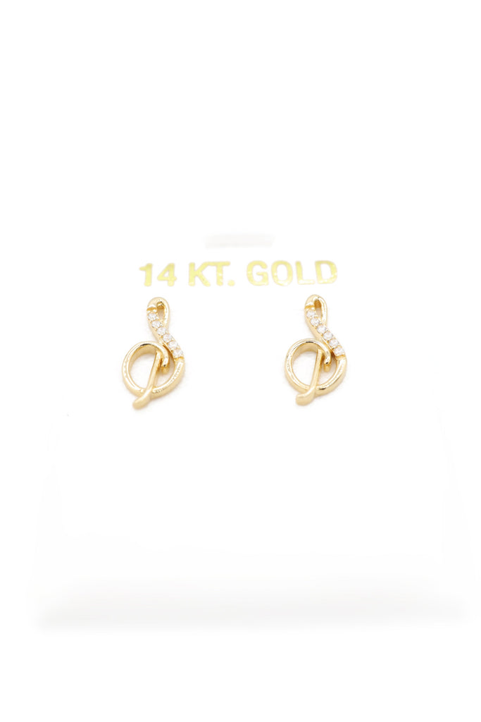 *NEW* 14K Initial S Earrings Cz JTJ™ - - Javierthejeweler