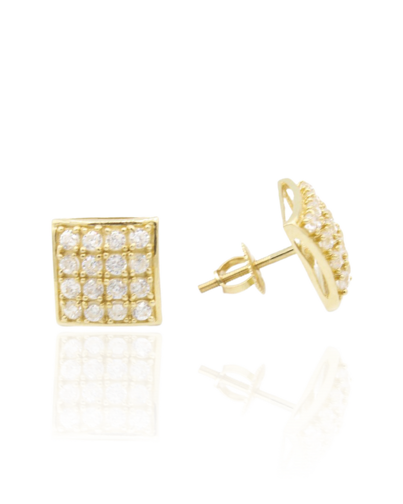 *NEW* 14K CZ (Square) Earrings JTJ™ - Javierthejeweler