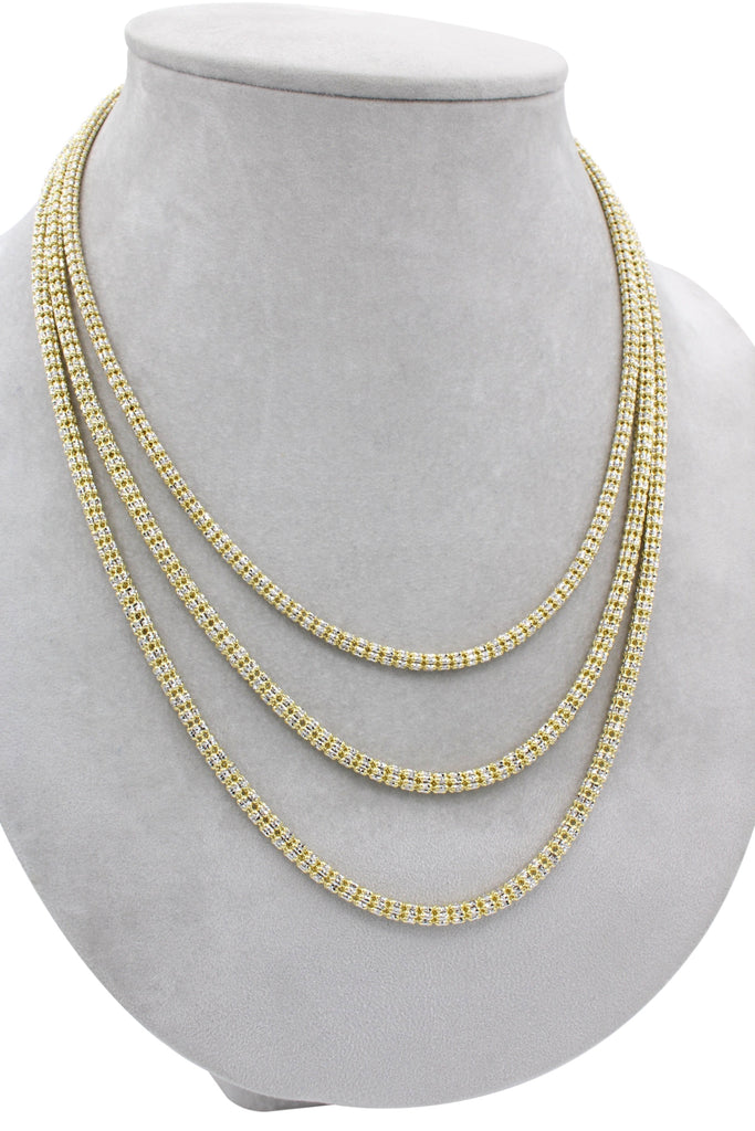 *NEW* 14K Moon Ice Chain (3.3 MM- 22” inches)JTJ™- - Javierthejeweler