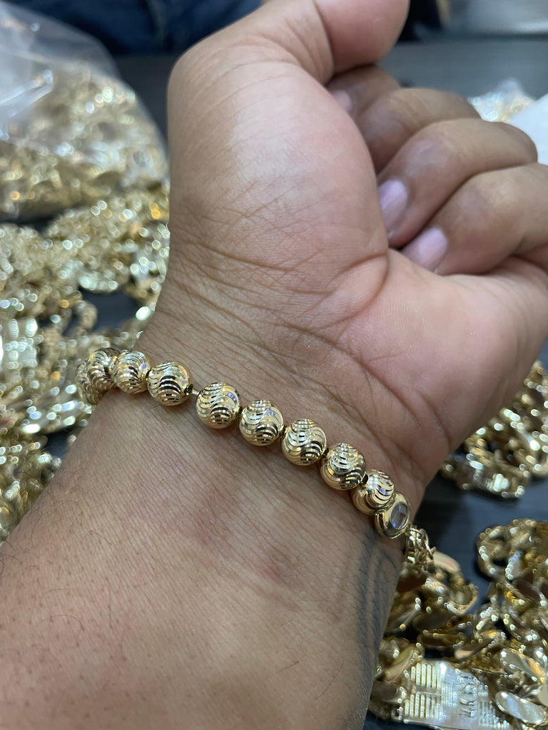*NEW* 14K Moon Cut Bracelet (8.0 MM) - JTJ™ - Javierthejeweler