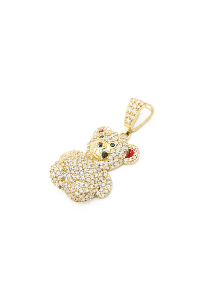 *NEW* 14k Cz Teddy Bear Pendant (RED) JTJ™ - Javierthejeweler