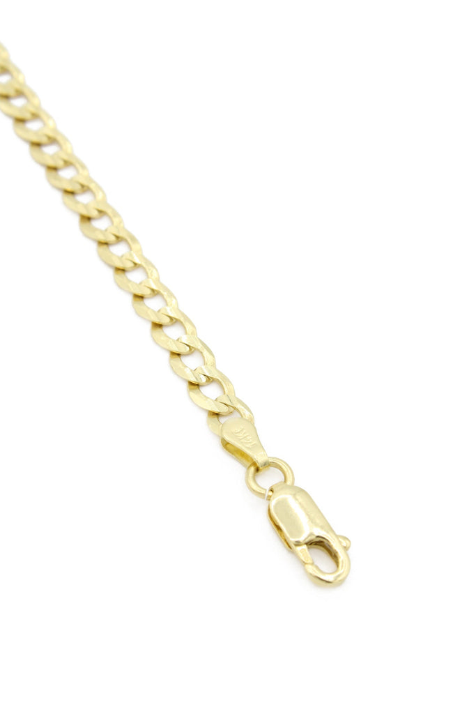 *NEW* 14K ✨SOLID Cuban Curb Ankle Bracelet (3.2MM) JTJ™ - Javierthejeweler