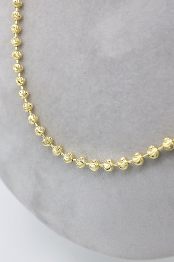 *NEW* 14K Gold Moon Cut Chain (5MM- 26” inches)JTJ™- - Javierthejeweler