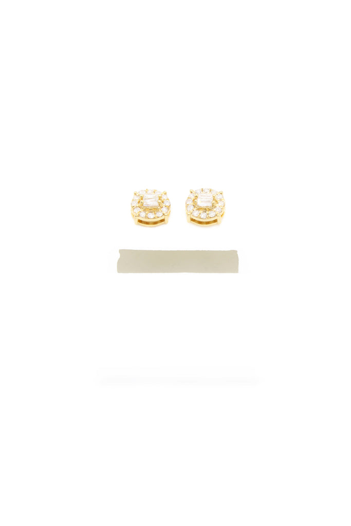 *NEW* PA 14k Earrings Around Baguette Diamond 💎 White JTJ™ - Javierthejeweler