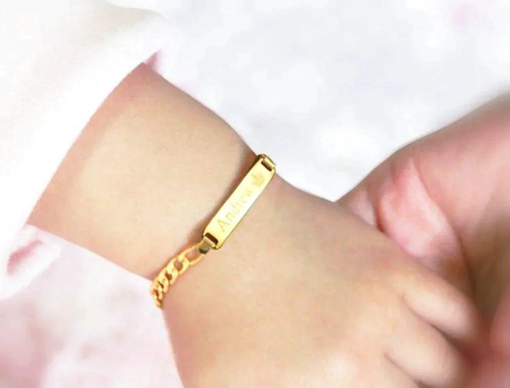 *NEW* 14K SOLID Baby Bracelet  👶🏼 For Engraving 👦🏼 👧 JTJ™ - Javierthejeweler