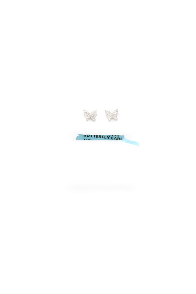 *NEW* PA 14K (VS/SI) 💎💎 Diamonds Earrings Butterfly 🦋Small White OV  JTJ™ - Javierthejeweler