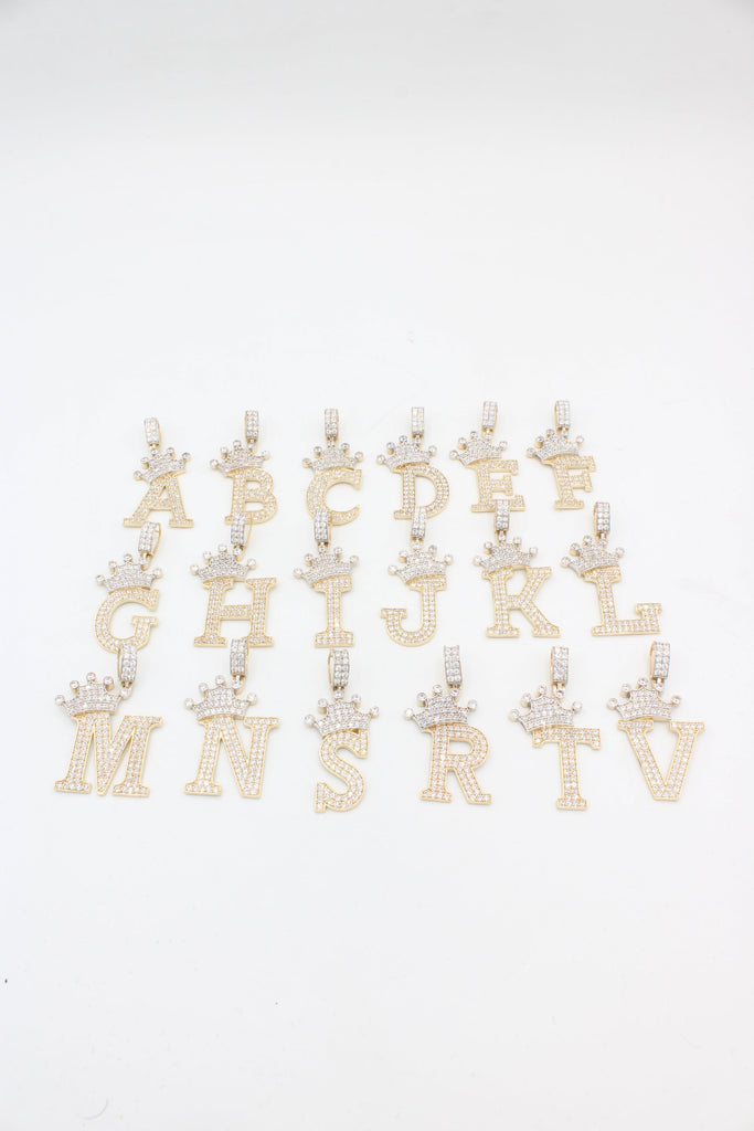*NEW* 14K All Initials Pendant(Crown) -JTJ™ - Javierthejeweler