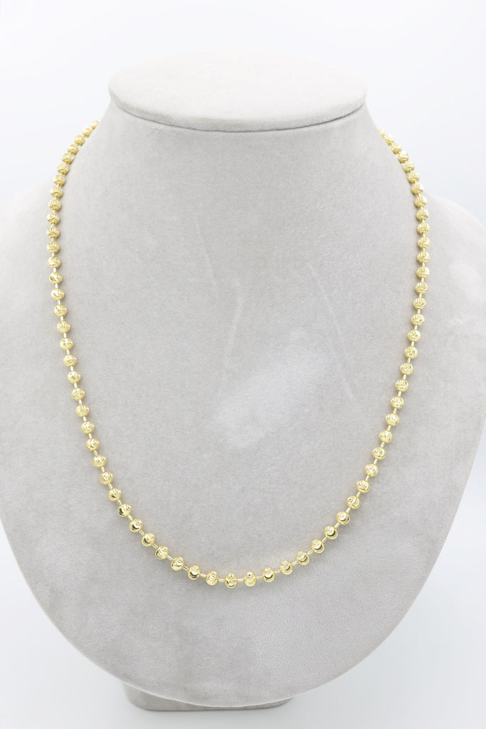 *NEW* 14K Gold Moon Cut Chain (5MM- 26” inches)JTJ™- - Javierthejeweler