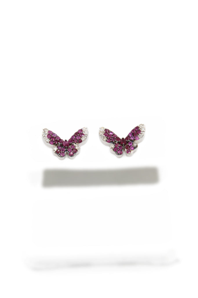 *NEW* 14k Butterfly 🦋Diamond Earrings White Gold JTJ™ - Javierthejeweler