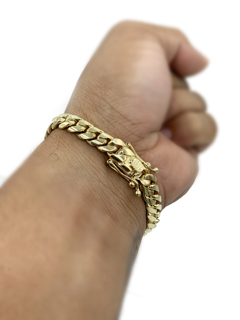 *NEW* 14k Miami Solid Cuban Link Bracelet -JTJ™- - Javierthejeweler