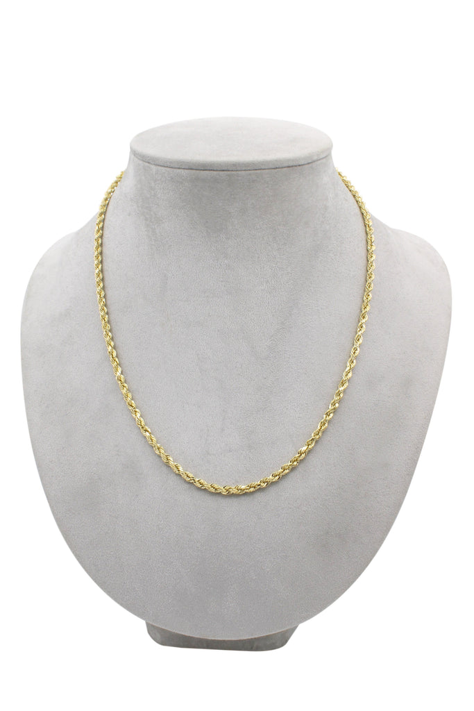 *NEW* 14K Hollow Rope Chain (22” Inches 3.9MM)- JTJ™ - Javierthejeweler
