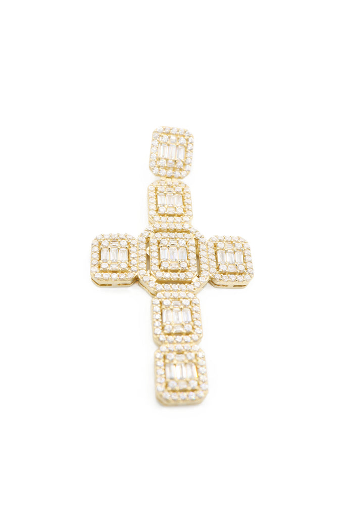 *NEW* 14K Cross Baguette Pendant CZ JTJ™ - Javierthejeweler
