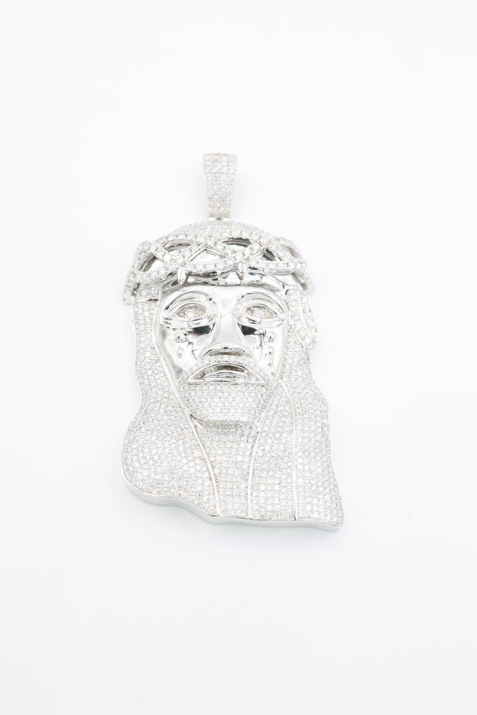*NEW* 14K Jesus Face Full Iced Pendant 💎 VVS/VS Diamonds 💎  JTJ™ - - Javierthejeweler