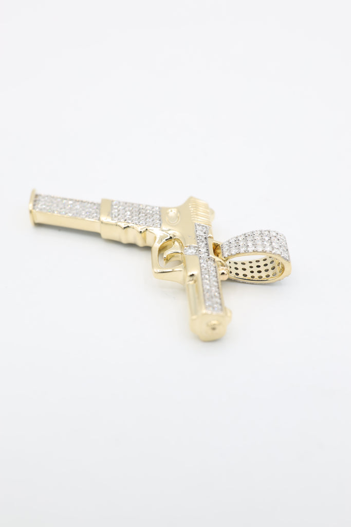 *New* 14K 💎 Diamond Gun Pendant (VVS) JTJ™ - Javierthejeweler