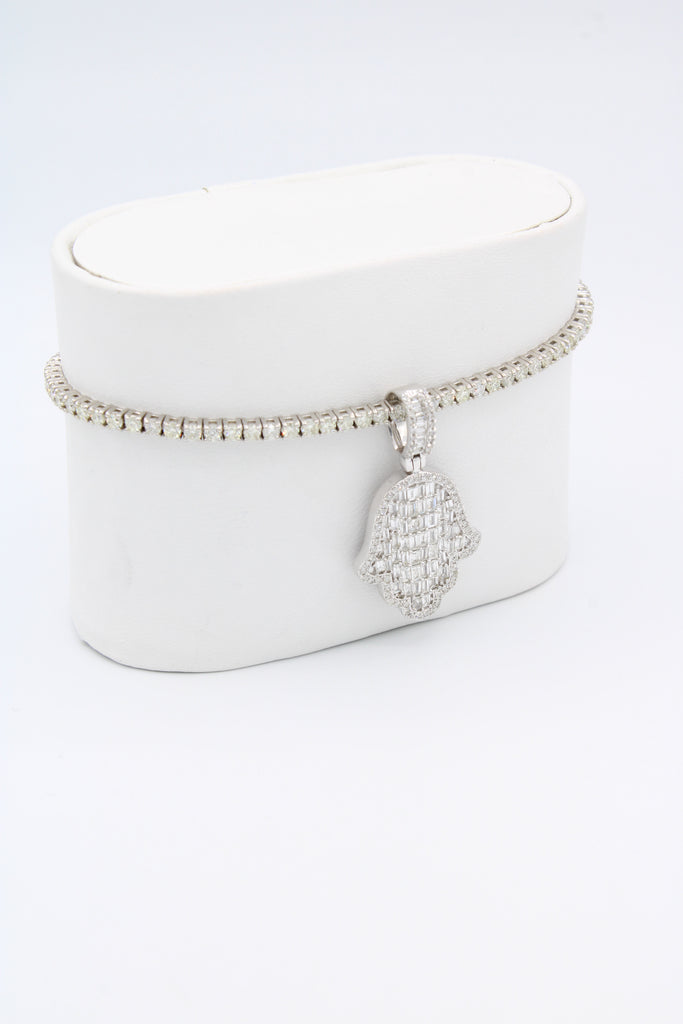*NEW* PA 14K Womens Bracelet Tenis 🪬 M Baguette Diamonds 💎 JTJ™ - Javierthejeweler