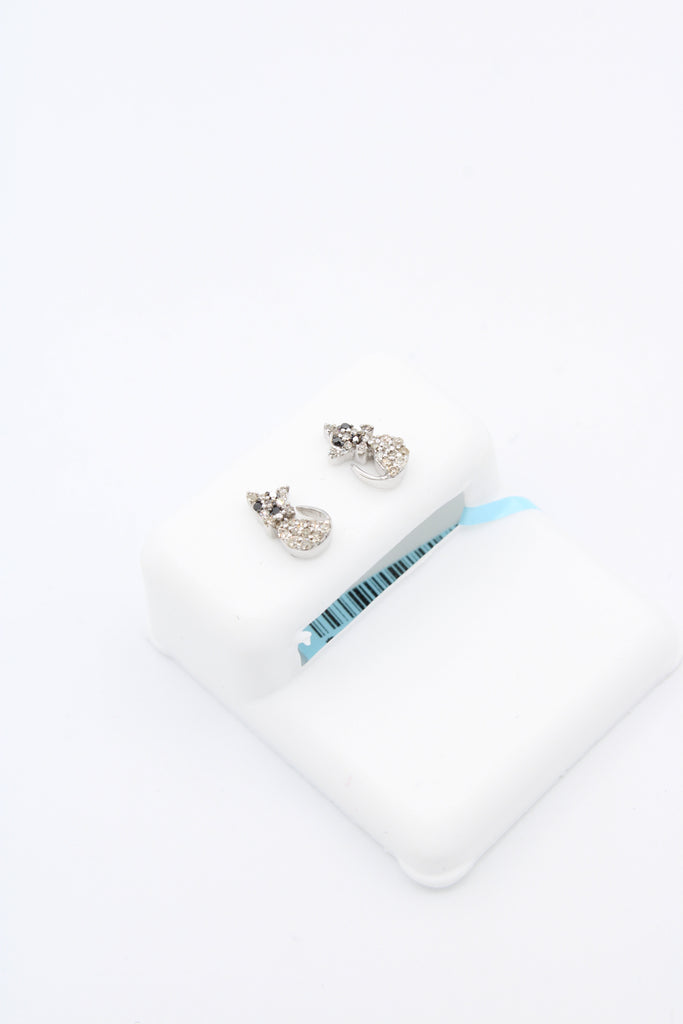 *NEW* PA 14K Cat Diamonds Earrings White JTJ™ - Javierthejeweler