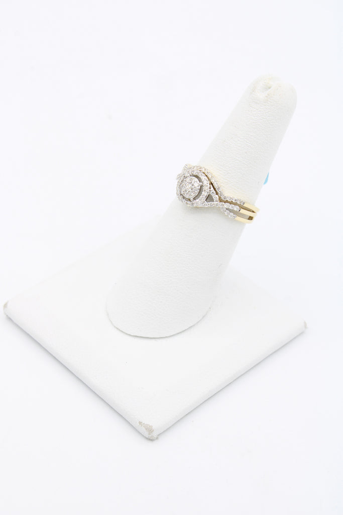 *NEW* 14k Engagement Duo Ring M Round Diamonds 💎 Yellow JTJ™ - Javierthejeweler