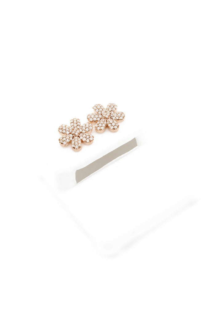 *NEW* PA 14K Diamonds 💎 Earrings Flower 🌺 VSS1 Rose Gold JTJ™ - Javierthejeweler