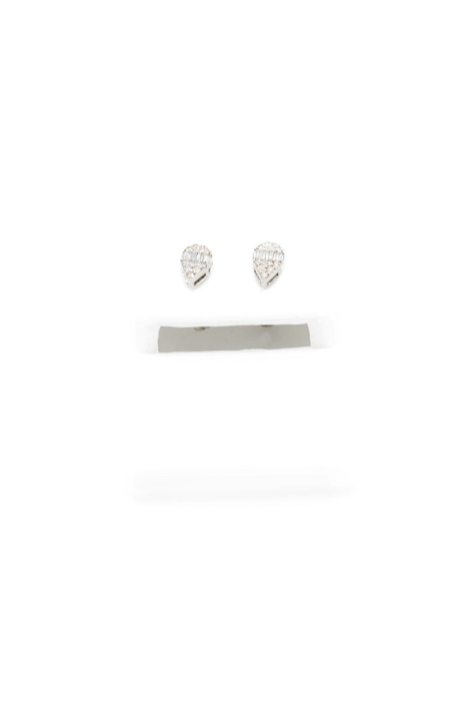 *NEW* PA 14K Tear White Earrings 💎 Diamonds VS 💎OV JTJ™ - Javierthejeweler