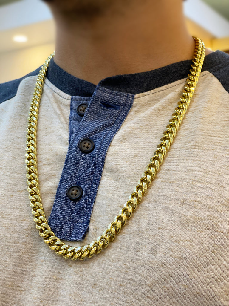 *NEW* 14K Miami Hollow Cuban Chain (24” 11MM)JTJ™ - Javierthejeweler