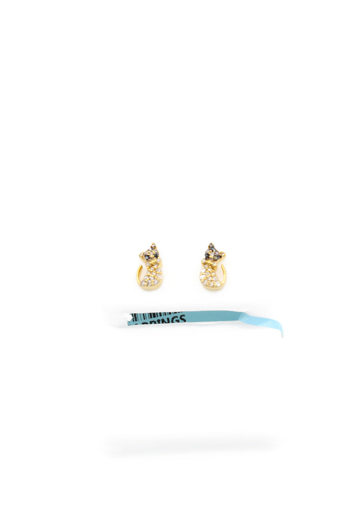 *NEW* PA 14K Cat Diamonds Earrings Yellow  JTJ™ - Javierthejeweler