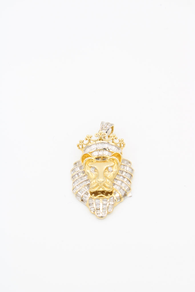 *NEW* 14K Lion Men’s Pendant Yellow (VS Diamond 💎 ) JTJ ™ - - Javierthejeweler