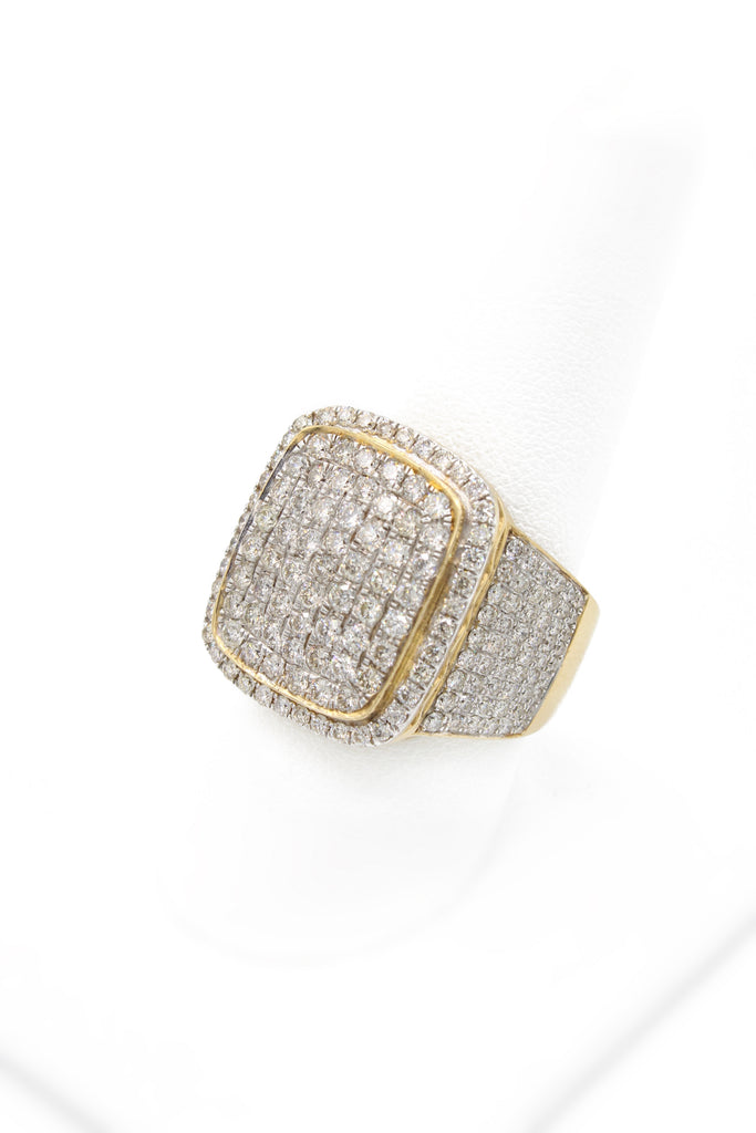 14K Square Diamond Ring JTJ™ - Javierthejewelernyc