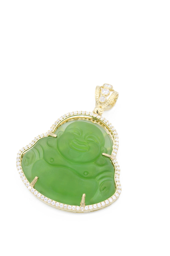 *NEW* 14k Buddha Green  CZ Pendant Big - JTJ™ - Javierthejeweler