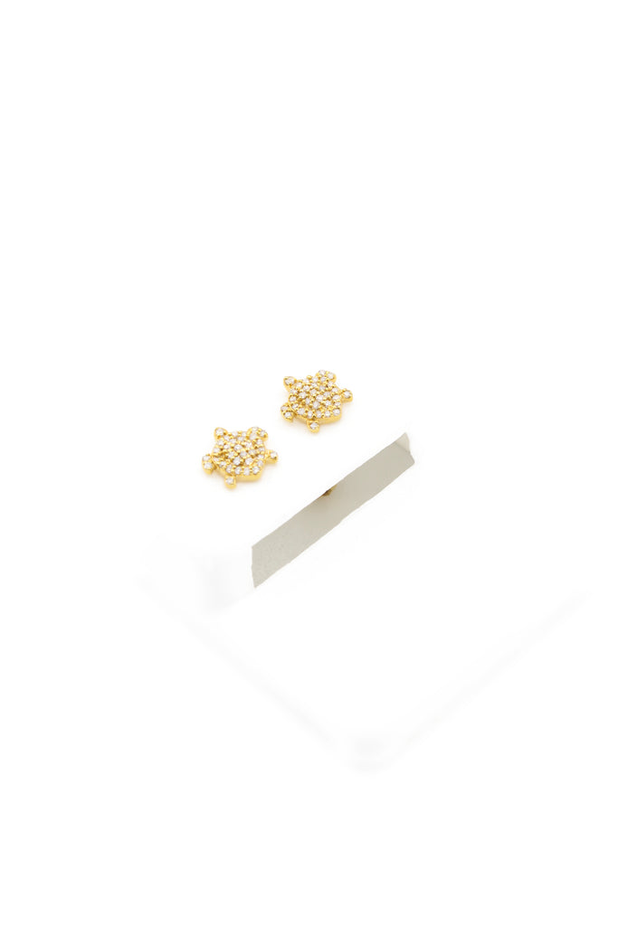*NEW* PA 14K Litter Turtle 🐢 Earrings Diamonds VS 💎JTJ™ - Javierthejeweler